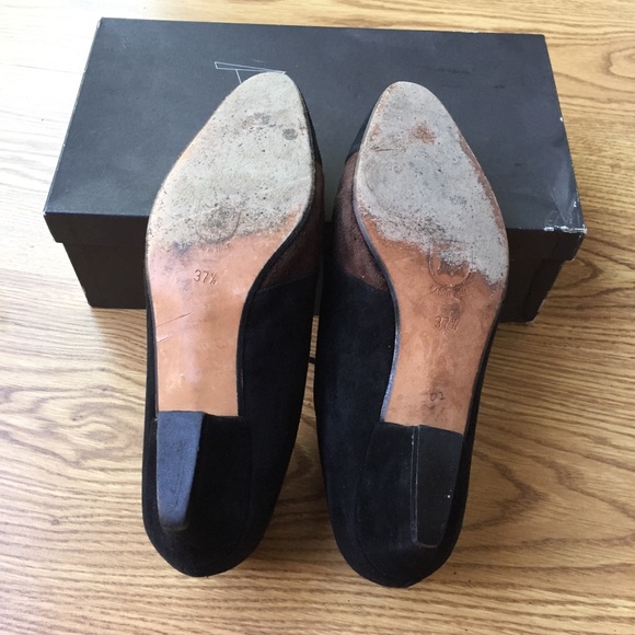 Vintage Italian Suede Lace Up Loafer size 37.5 - Picture 9 of 11